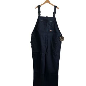 Timberland Pro NEW Ironhide Flex Black Canvas Bib Work Overalls Size 3X